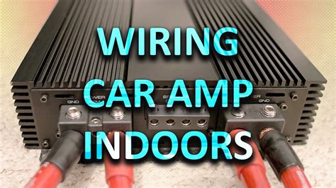 hook up car amp to wall outlet